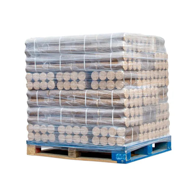 1000 kg de lenha compactada para uso diurno, lenha densificada para recuperadores de calor e lareiras a lenha.