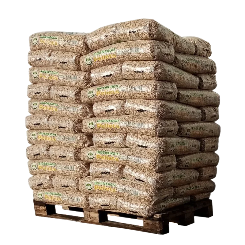 Pellets de Bioenergia – Palete com 66 sacos de 15 kg