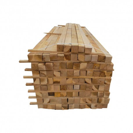 Embalagem com 38 vigas de carvalho | 2400 x 125 x 125 mm